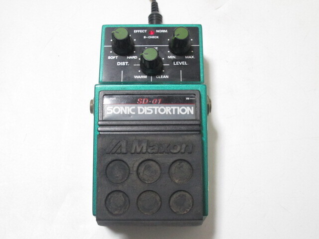 ［my1 HN8816］ Maxon マクソン SD-01 Sonic Distortion ディストーション　通電確認済_画像9