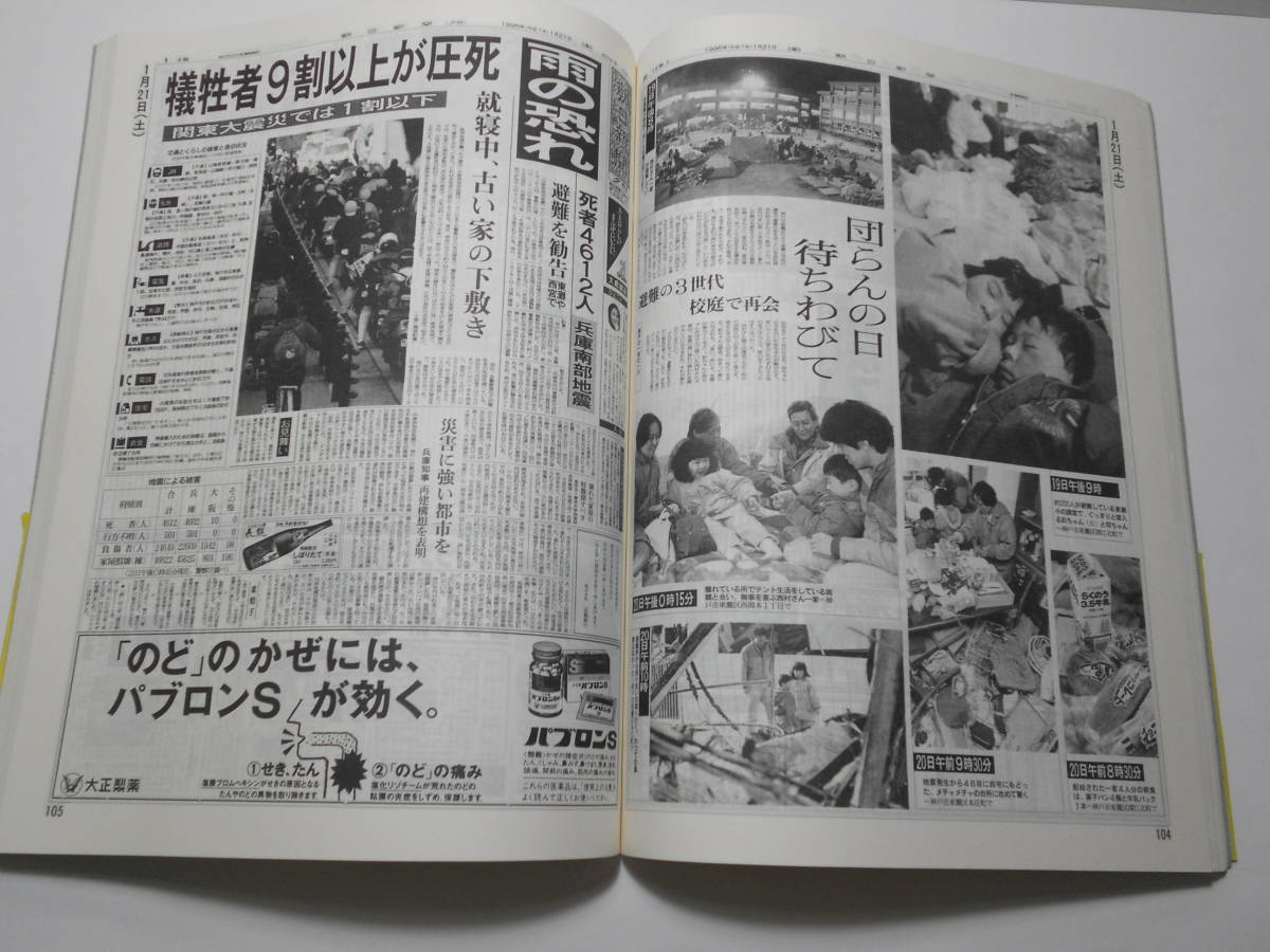 朝日新聞 大阪本社版 紙面集成 阪神大震災 1995.1.17~2.17_画像2