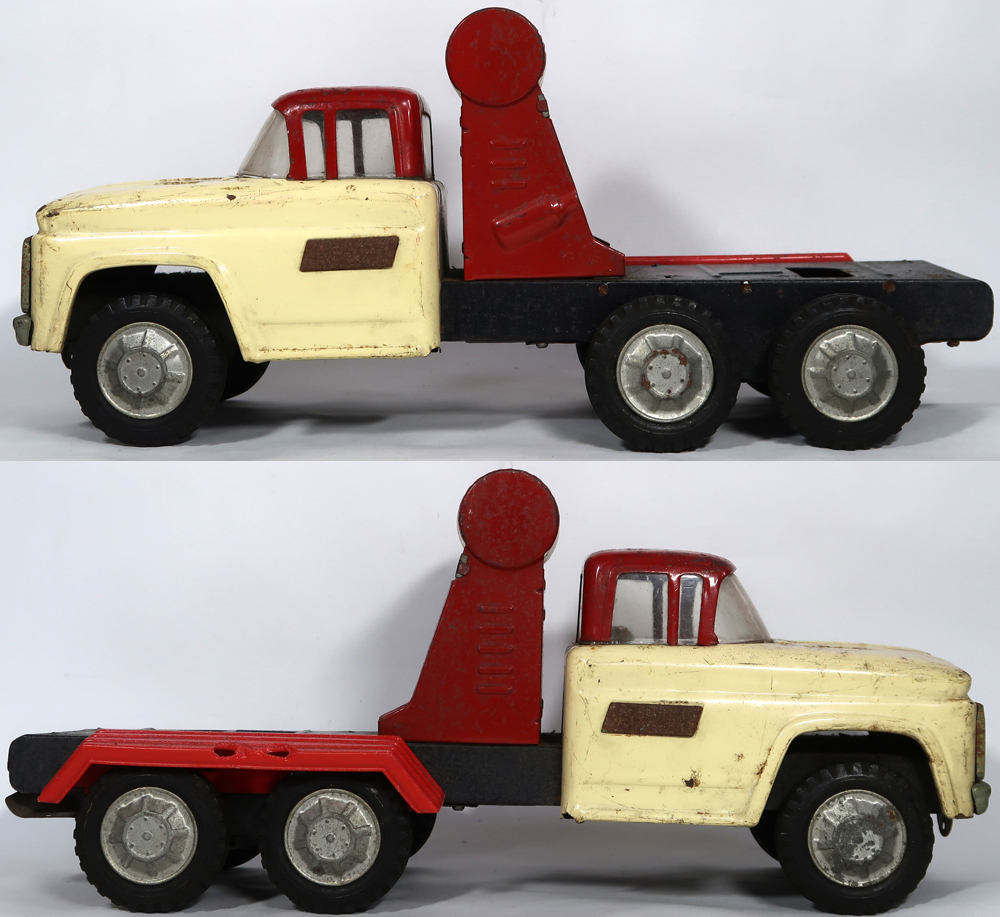 アサヒトーイ, ミキサートラック, ブリキ, 中古, 破損あり&パーツ不足 - 自動車 アサヒトーイ, ミキサートラック, ブリキ, 中古, 破損あり&パーツ不足 - 自動車