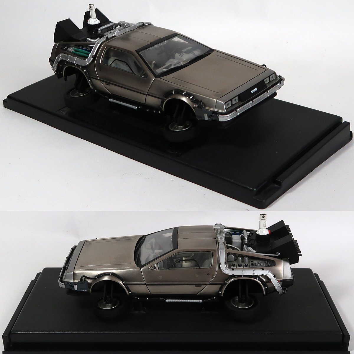 Sunstar, バックトゥザフィーチャー, デロリアン,1/18,中古,破損あり - サンスター Sunstar, バックトゥザフィーチャー, デロリアン,1/18,中古,破損あり - サンスター