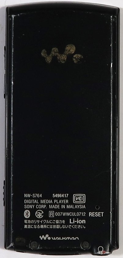 SONY, ネットウォークマン, NW-S764, 8GB,ブラック, ロックボタン不良, Bluetooth,中古_画像2
