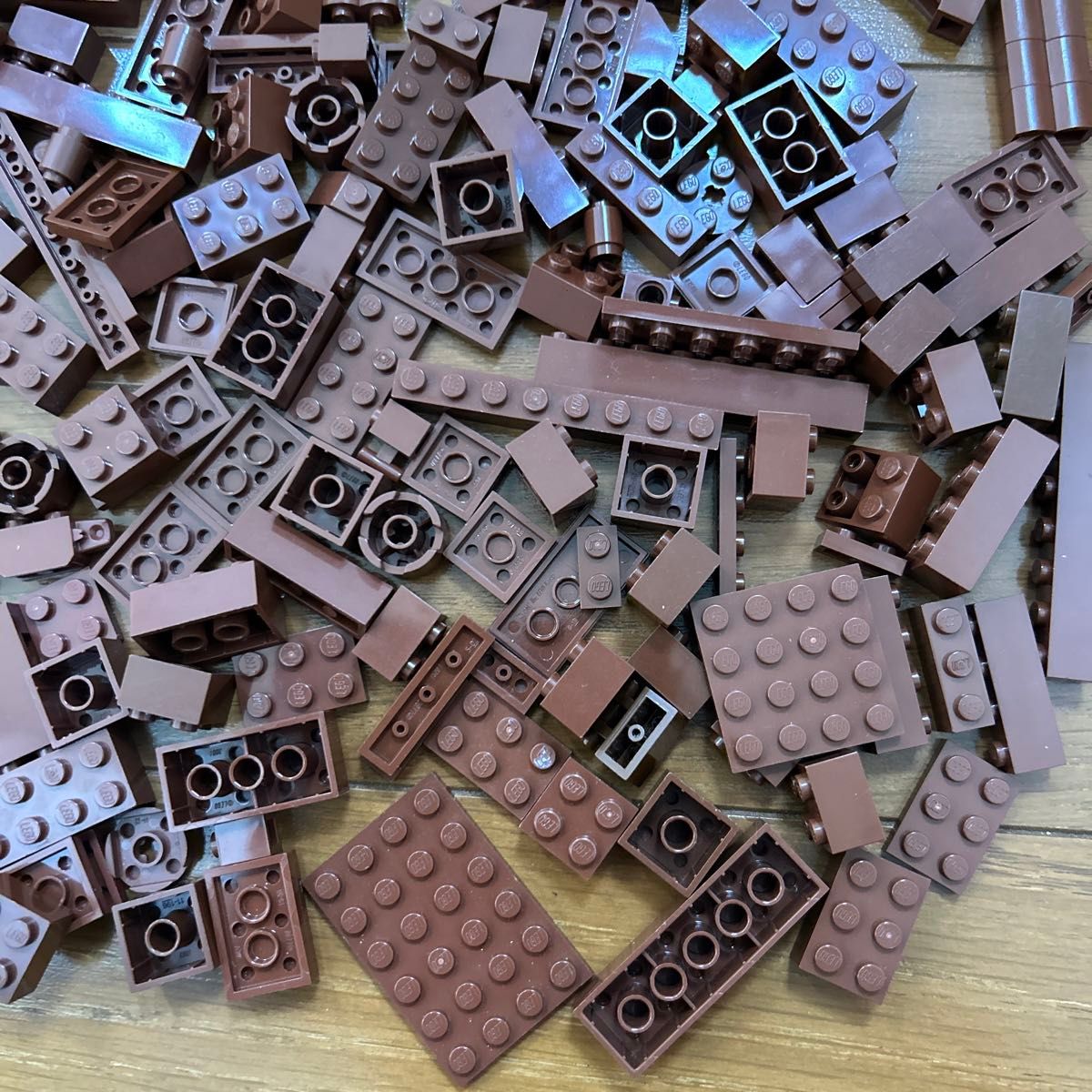 【約270g】LEGO 基本ブロック　茶色　壁　プレート　岩　特殊パーツ　　