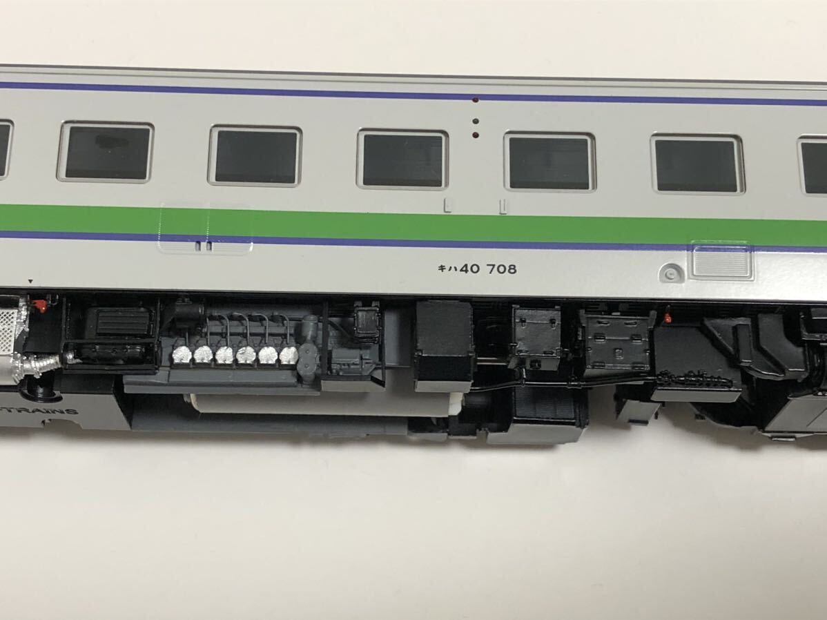 U-TRAINS JR北海道 キハ40 708 北海道色 完成品 1/80 旭アサ Uトレ 2022年製の画像9