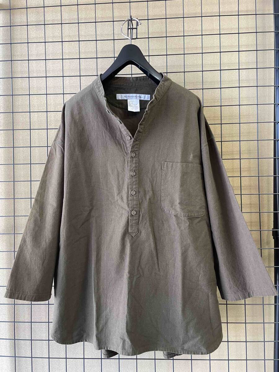 【EEL Products/イールプロダクツ】Easy Earl Life SAMPLE Band Collar Pullover Half Sleeve Shirt バンドカラー プルオーバーシャツの画像3