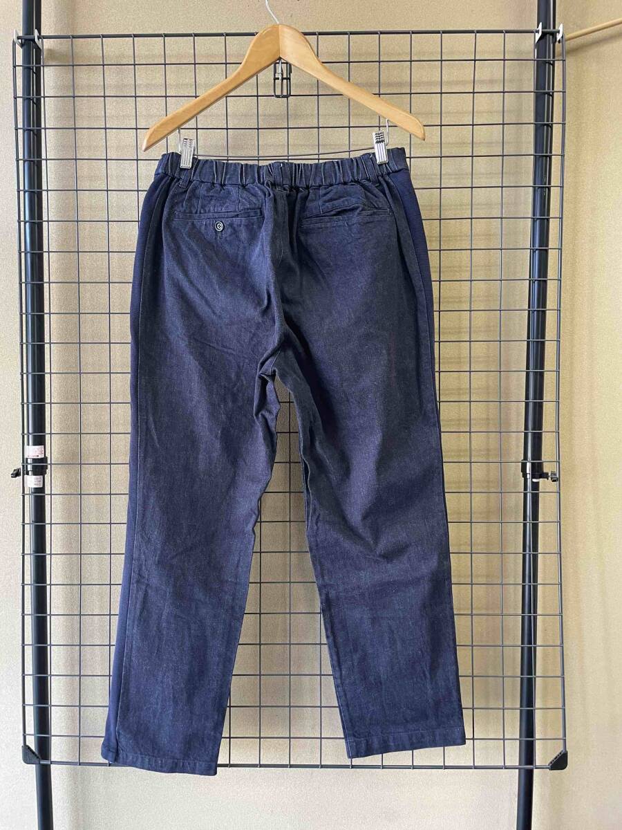 【L&HARMONY/エルアンドハーモニー】Knit Switch Denim Pants size3 ニットスイッチ タック デニムパンツ ウエストドローコード の画像6