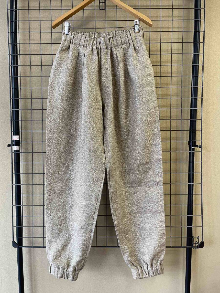 美品【Willow Pants/ウィローパンツ】Linen Easy Trouser size1 MADE IN JAPAN リネン製 イージーパンツ トラウザー ワイドシルエット_画像1