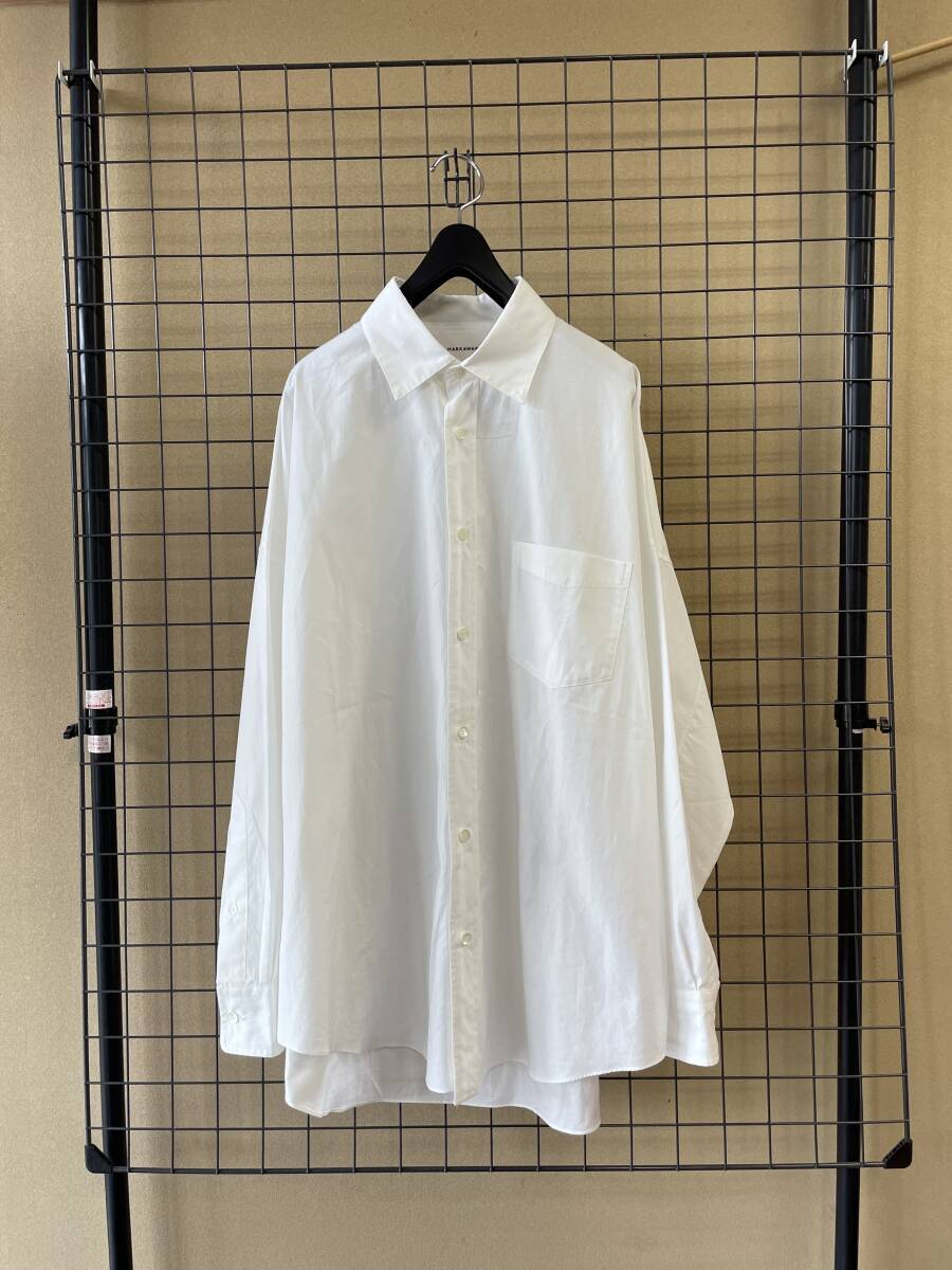 22SAMPLE[MARKAWARE/ma-ka wear ]ORGANIC GAZA COTTON OVERSIZED SHIRT organic cotton gi The cotton oversize shirt 