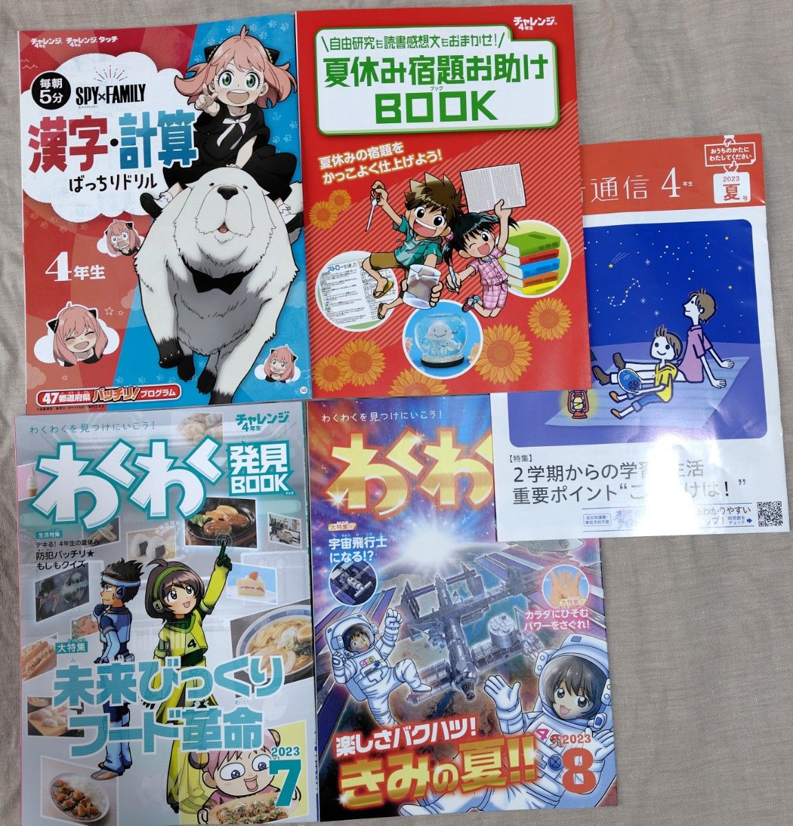 進研ゼミ　小学生講座　４年生　2023年7月号＋α　夏休み　復習