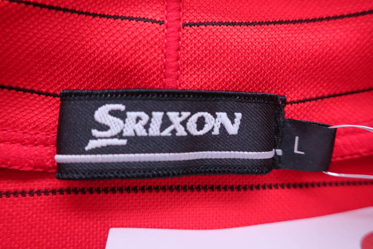 【美品】SRIXON(スリクソン) モックネックシャツ オレンジ メンズ L ゴルフ用品 2404-0887 中古_画像3
