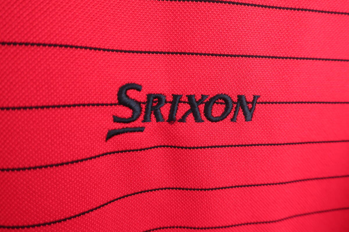 【美品】SRIXON(スリクソン) モックネックシャツ オレンジ メンズ L ゴルフ用品 2404-0887 中古_画像2