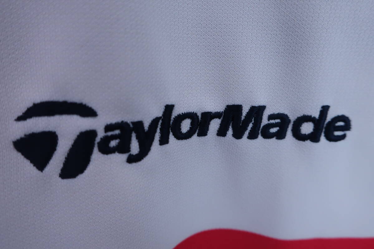 【美品】TaylorMade(テーラーメイド) ポロシャツ 白 メンズ M ゴルフ用品 2404-0895 中古_画像2