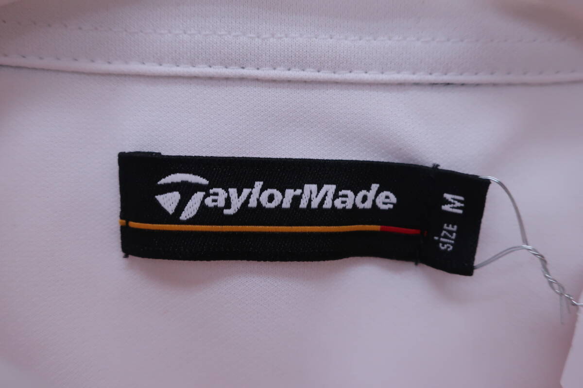 【美品】TaylorMade(テーラーメイド) ポロシャツ 白 メンズ M ゴルフ用品 2404-0895 中古_画像4