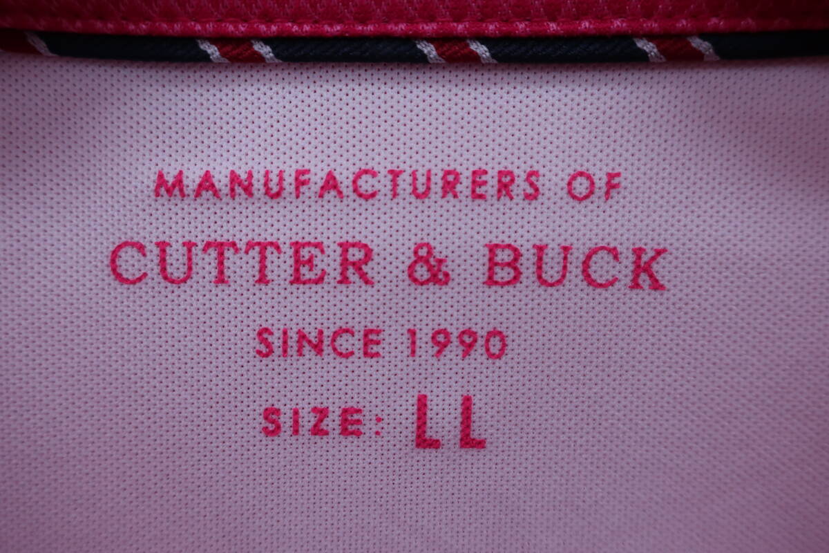 【未使用品】CUTTER&BUCK(カッター＆バック) ポロシャツ ピンク メンズ LL ゴルフ用品 2404-0381 新品_画像6