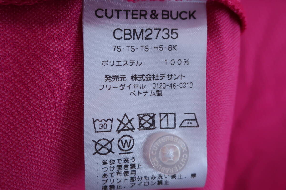 【未使用品】CUTTER&BUCK(カッター＆バック) ポロシャツ ピンク メンズ LL ゴルフ用品 2404-0381 新品_画像9