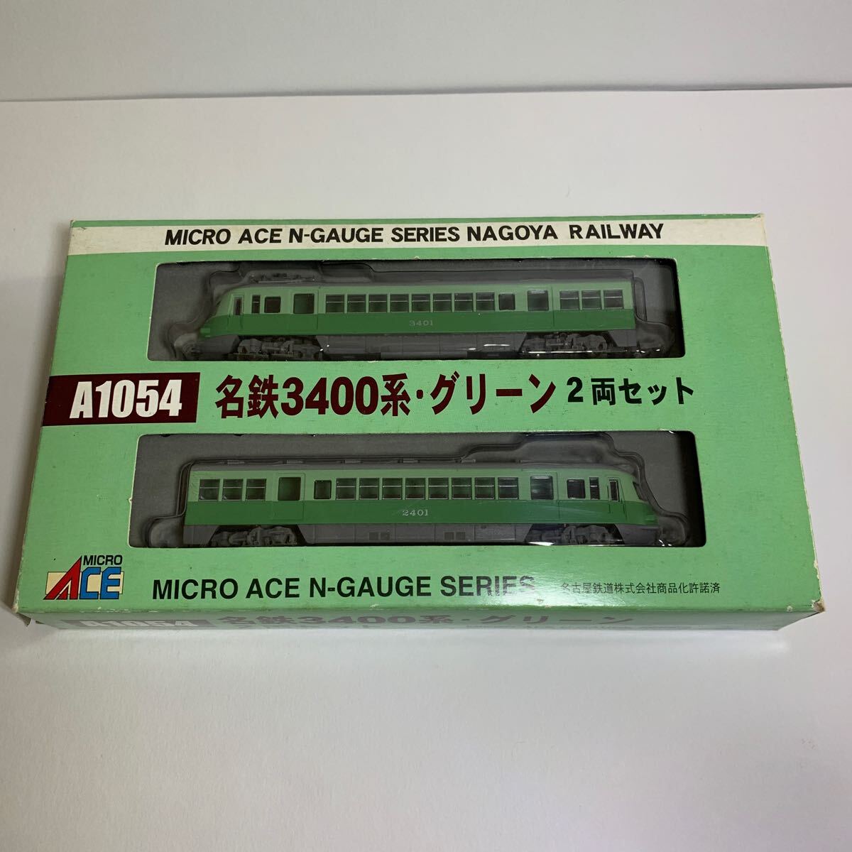 MICRO ACE 名鉄3400系・グリーン 2両セット マイクロエース Nゲージ A1054の画像1