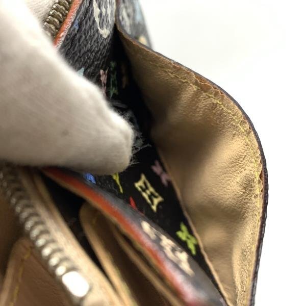 LOUIS VUITTON ルイヴィトン M93533 ポルトフォイユ サラ モノグラム マルチカラー ブラック 黒 長財布 レディース メンズ 管理RY24001754の画像8