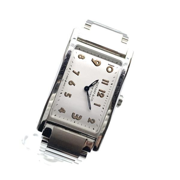 TIFFANY & Co ティファニー イーストウエスト ミニ 60702713 腕時計 クオーツ 白文字盤 2針 ステンレス レディース 管理RY24001170_画像1