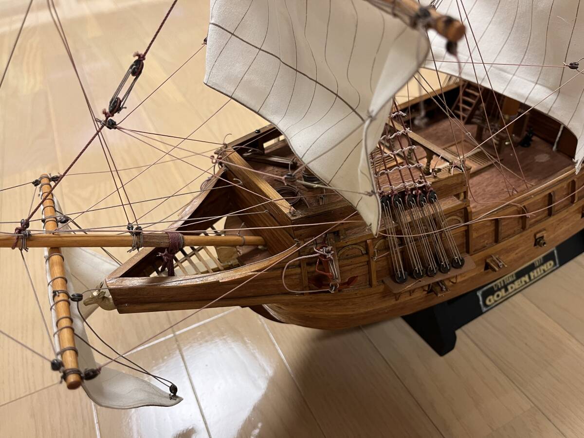 Yahoo!オークション - 1/50 木製 模型船 GOLDEN HIND 帆船模型 Yahoo!オークション - 1/50 木製 模型船 GOLDEN HIND 帆船模型