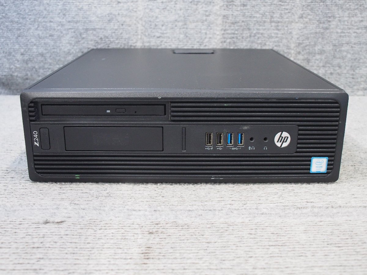 HP Z240 SFF Workstation Xeon E3-1230 v5 3.4GHz 8GB DVDスーパーマルチ nVIDIA QUADRO P600 ジャンク A60354_画像1