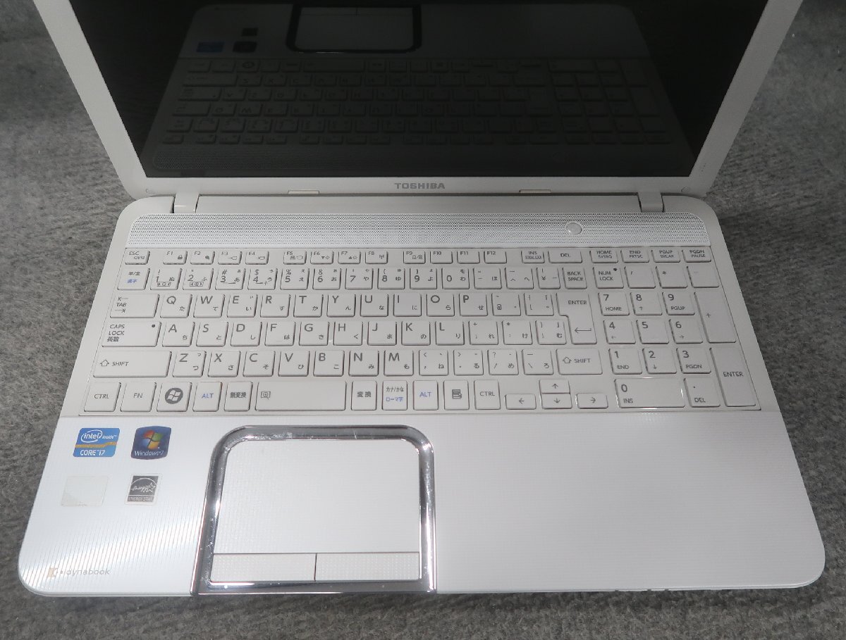 東芝 dynabook T552/58FW Core i7-3610QM 2.3GHz 8GB ブルーレイ ノート ジャンク N78991の画像3