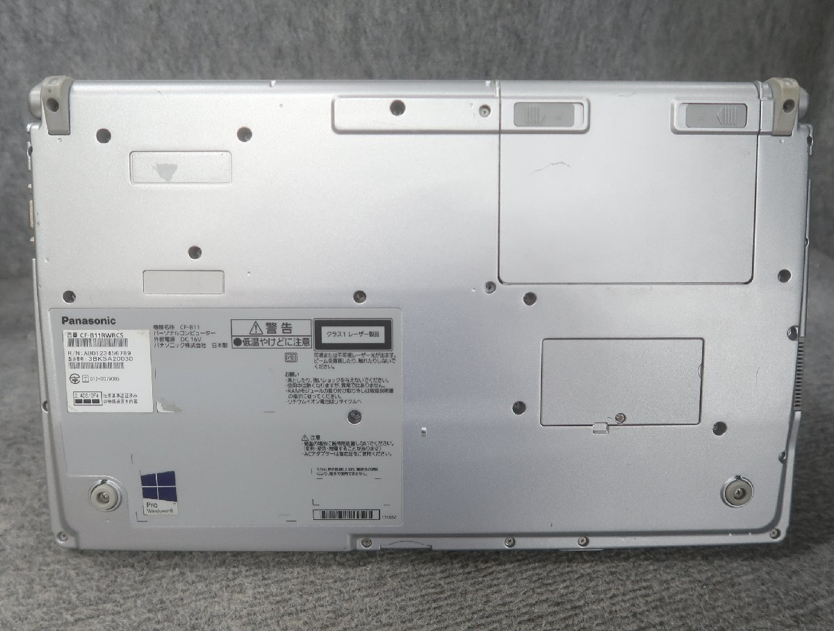 Panasonic CF-B11RWRCS Core i3-3120M 2.5GHz 4GB DVD-ROM ノート ジャンク N79079の画像5