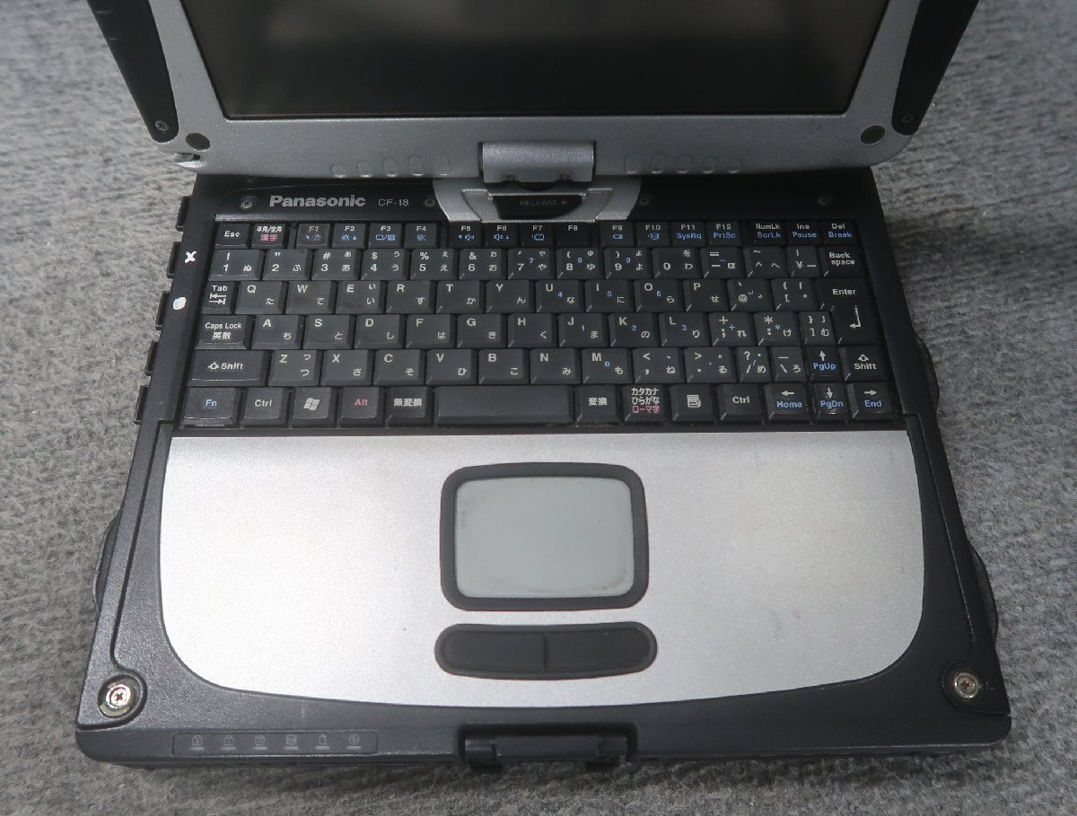 Panasonic TOUGHBOOK CF-18KW1AXS Pentium M 753 1.2GHz 0.5GB ノート ジャンク N79268の画像3