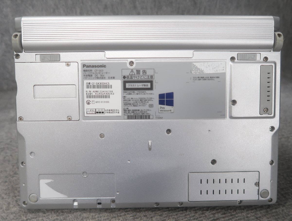 Panasonic CF-SX3EDHCS Core i5-4300U 1.9GHz 4GB DVDスーパーマルチ ノート ジャンク N79378_画像5