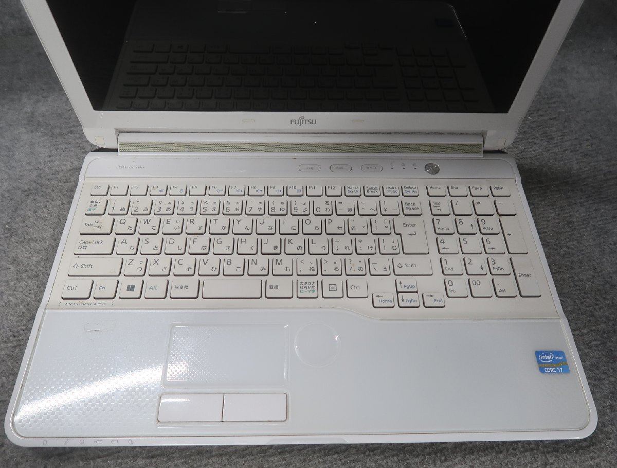 富士通 LIFEBOOK AH53/K Core i7-3610QM 2.3GHz 4GB ブルーレイ ノート ジャンク★ N79487_画像3