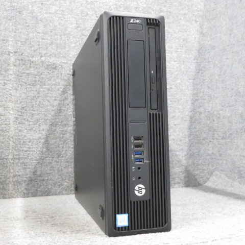 HP Z240 SFF Workstation Xeon E3-1225 v5 3.3GHz 8GB DVDスーパーマルチ nVIDIA QUADRO P600 ジャンク A60375_画像1