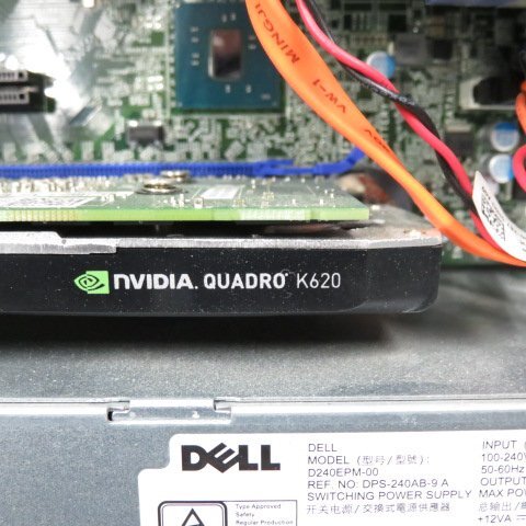 DELL Precision Tower 3420 Xeon E3-1220 v5 3.0GHz 4GB DVDスーパーマルチ nVIDIA QUADRO K620 ジャンク A60030_画像8