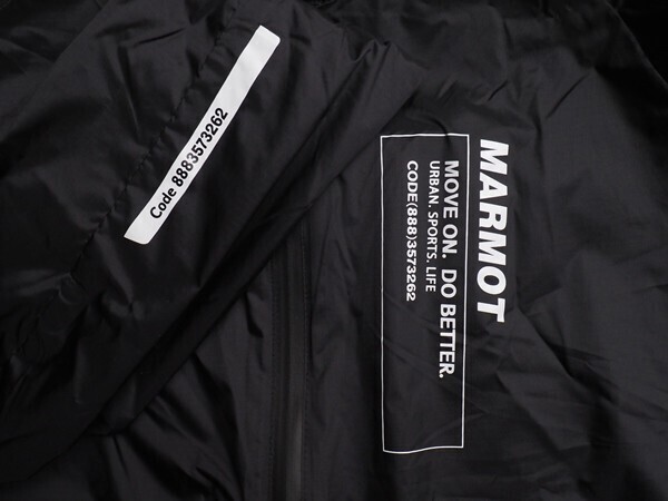 新品正規16900円 Marmot マーモット 海外限定 リップストップ 防虫 Clover ジャケット メンズ105(XL)ブラック(BK) 直営店購入 JKM0001_画像7