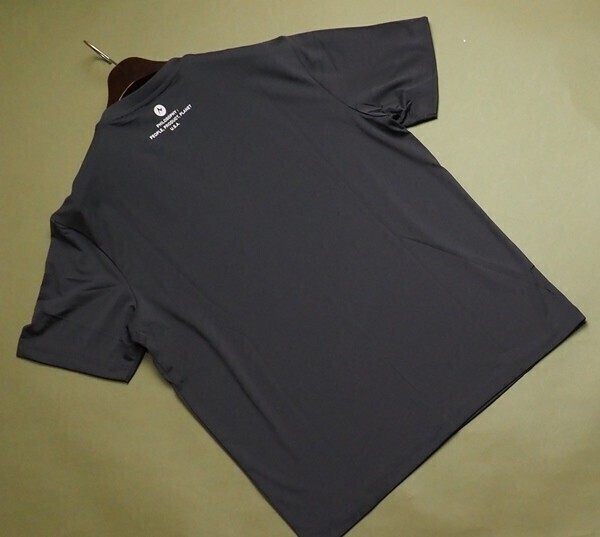 新品正規 Marmot マーモット 海外限定 吸汗速乾 UVカット Peter Round 半袖 Tシャツ100(L)チャコール(CH)TSM0009 直営店購入の画像2