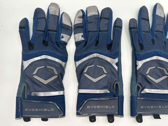 EVOSHIELD エボシールド 野球 両手バッティンググローブ ネイビー Size-L　2セット まとめ売り_画像3