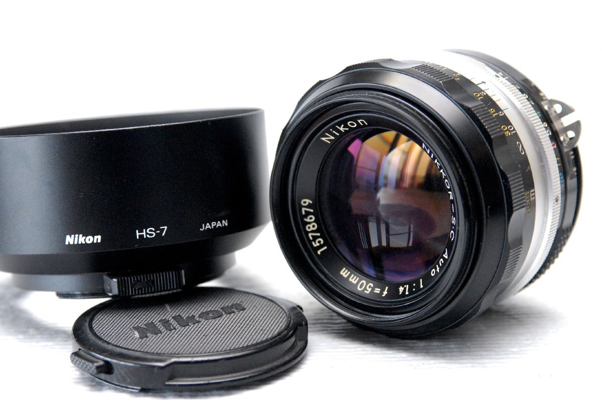 Nikon ニコン 純正 NIKKOR-S.C 50mm MF 高級単焦点レンズ 1:1.4 (Ai) 超希少・作動品_画像1
