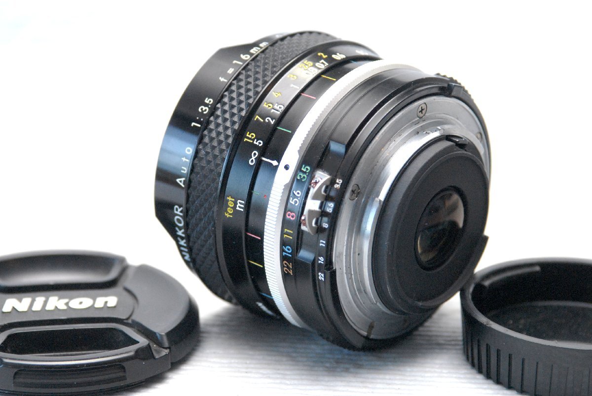 Nikon Nikon original NIKKOR 16mm MF single burnt point high class fish eye lens 1:3.5(Ai) super rare * operation goods 
