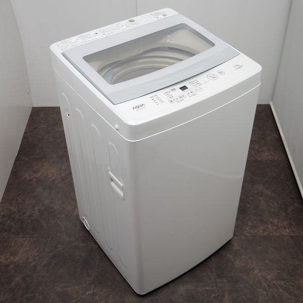 【中古】SB-AQWG50FJW/洗濯機/5.0kg/AQUA/アクア/AQW-G50FJ-W/濃縮洗浄/風乾燥/ステンレス槽/コンパクトサイズ/2018年モデル_画像3