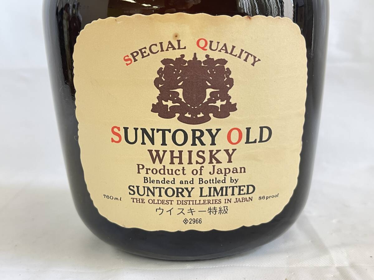 ST0605-26I　SUNTORY OLD WHISKY　760ml　43％　サントリーオールドウイスキー　古酒_画像2