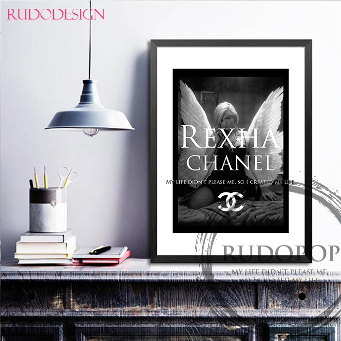 A3 size frame ending [Bebe Rexha / Bb *reksa brand oma-ju art poster Chanel ]