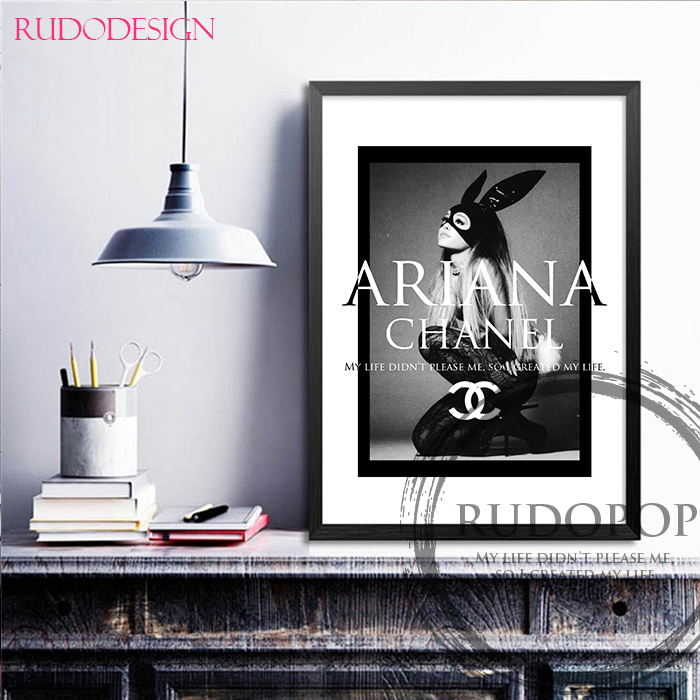 A3 size frame ending [ Aria na* grande brand oma-ju art poster Chanel ]#2