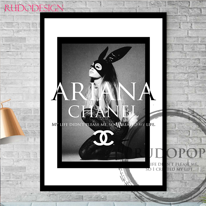 A3 size frame ending [ Aria na* grande brand oma-ju art poster Chanel ]#2