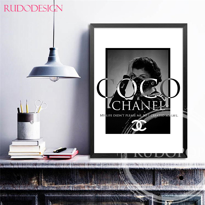 A3 size frame ending [ here * Chanel brand oma-ju art poster CHANEL]#2