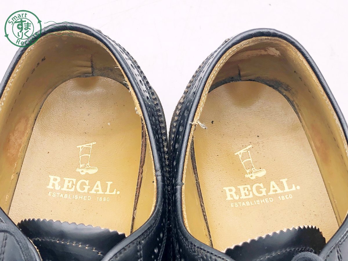 2404605000　▽ REGAL リーガル ローファー 革靴 レザーシューズ ウィメンズ ブラック系 サイズ表記 25 1/2 中古_画像7