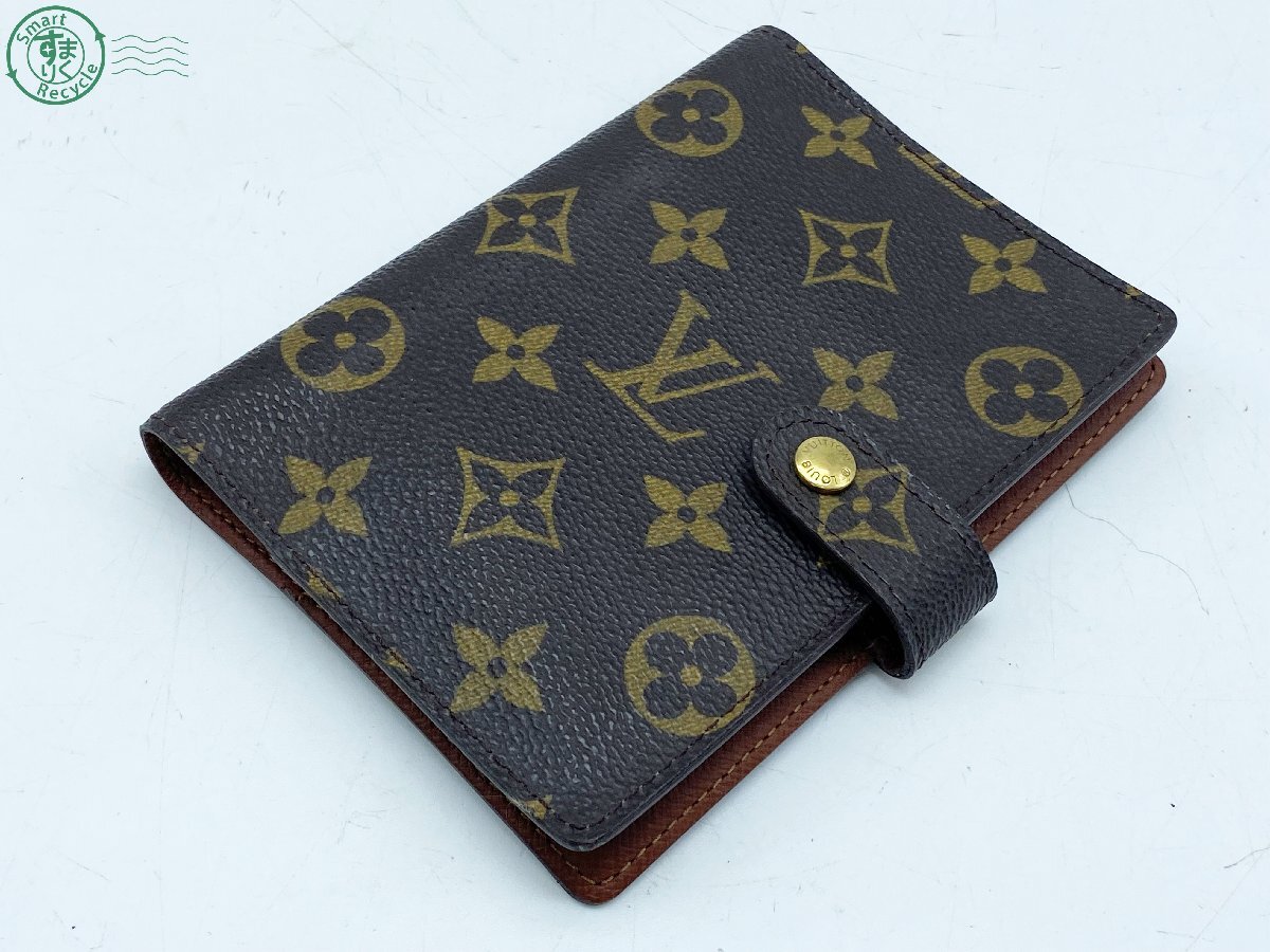 2405600019 △ LOUIS VUITTON ルイヴィトン 手帳カバー R20005 アジェンダPM モノグラム 6穴式 CA0999 ブラウン 茶 ブランド 中古の画像1