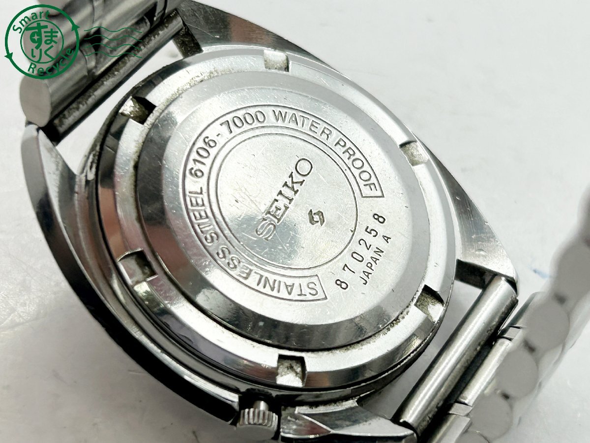 2405600306 ◇ SEIKO セイコー 5 ファイブ DXデラックス 6106-7000 AT 自動巻き 25石 シルバー文字盤 デイデイト メンズ 腕時計 中古の画像8