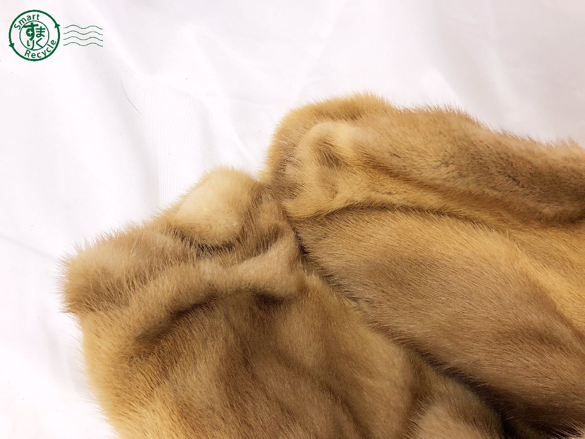 2405600611 ▽ SAGA MINK サガミンク 毛皮コート ブラック系 サイズ 13 冬物 衣類 レディース ヴィンテージ 古着 中古の画像6