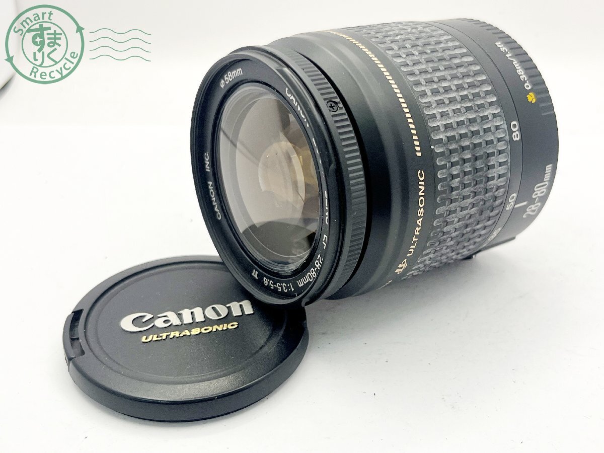 2405601309　■ Canon キヤノン 一眼レフカメラ用レンズ CANON ZOOM LENS EF 28-80㎜ 1:3.5-5.6 キャップ付き カメラ_画像1