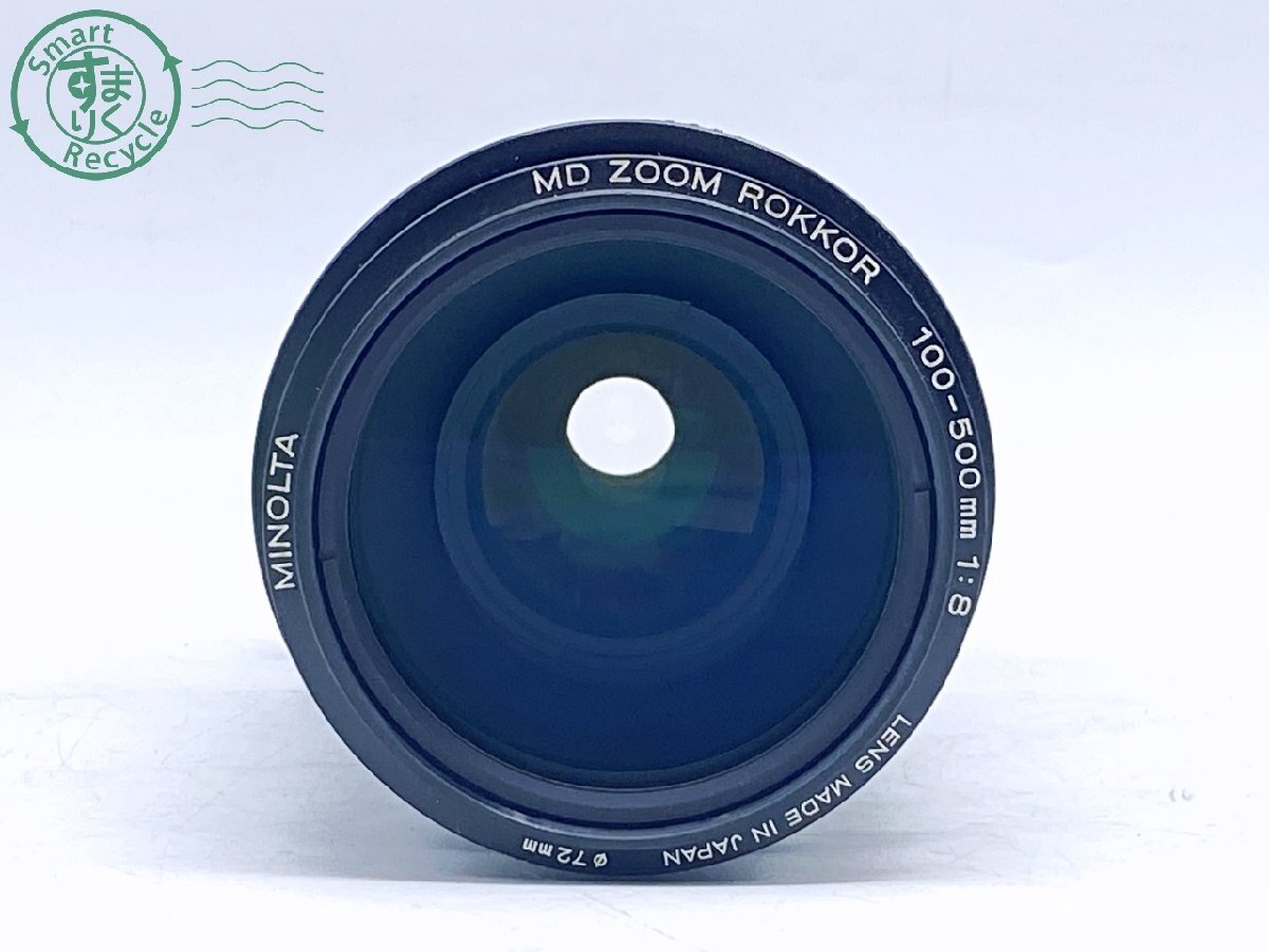 2405601552　●KONICA MINONLTA MD-ZOOM ROKKOR 100-500mm 1:8 φ72mm カメラレンズ マニュアルフォーカス 中古_画像2