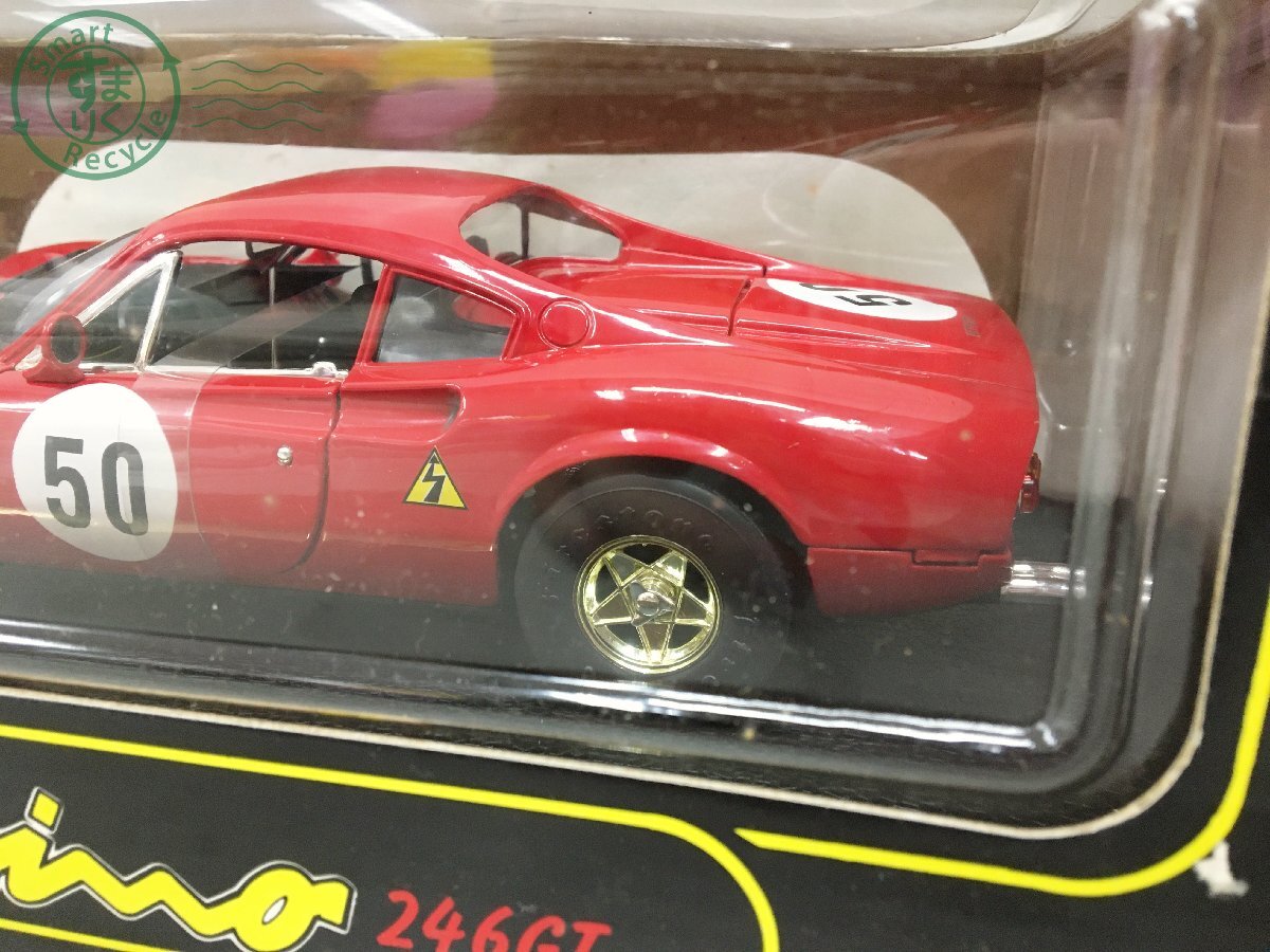 2405601476　＊ Ferrari フェラーリ 246GT 1：18 METAL DIE-CAST メタル ダイキャスト レッド 赤 車 トイ おもちゃ 模型 中古_画像5