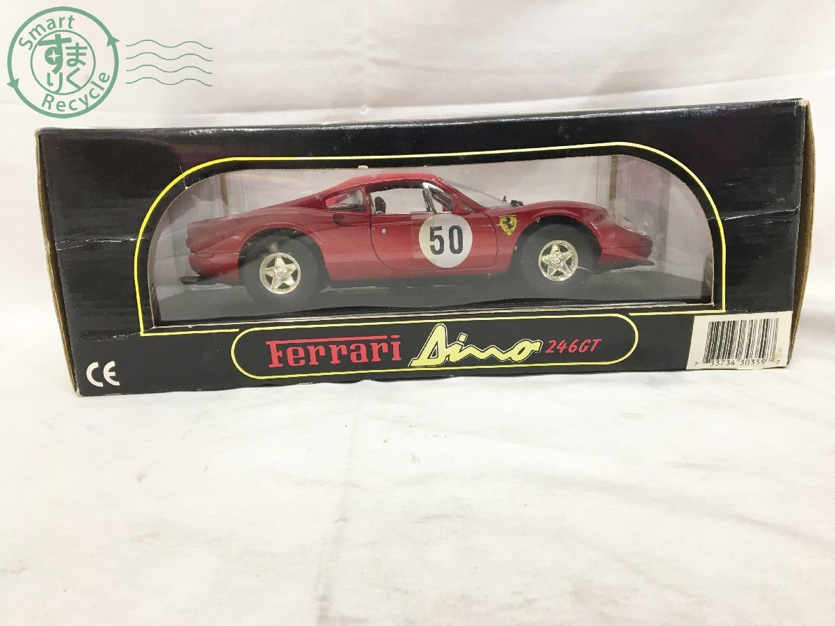2405601476 * Ferrari Ferrari 246GT 1:18 METAL DIE-CAST metal die-cast red red car toy toy model used 