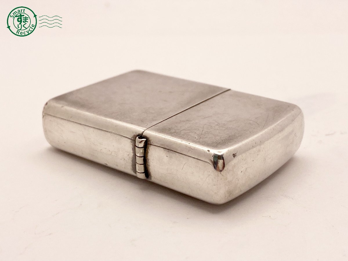 2405601687　△ ZIPPO ジッポー オイルライター ROUTE ルート 66 No.0222 限定品 リミテッド シルバー 着火未確認 中古 ジャンク品_画像5